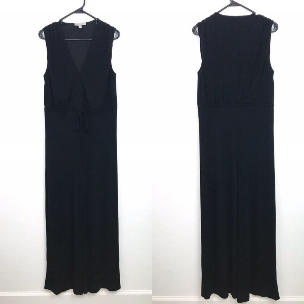 Chelsea28 Faux Wrap Jumpsuit Black S NWOT - Picture 2 of 5